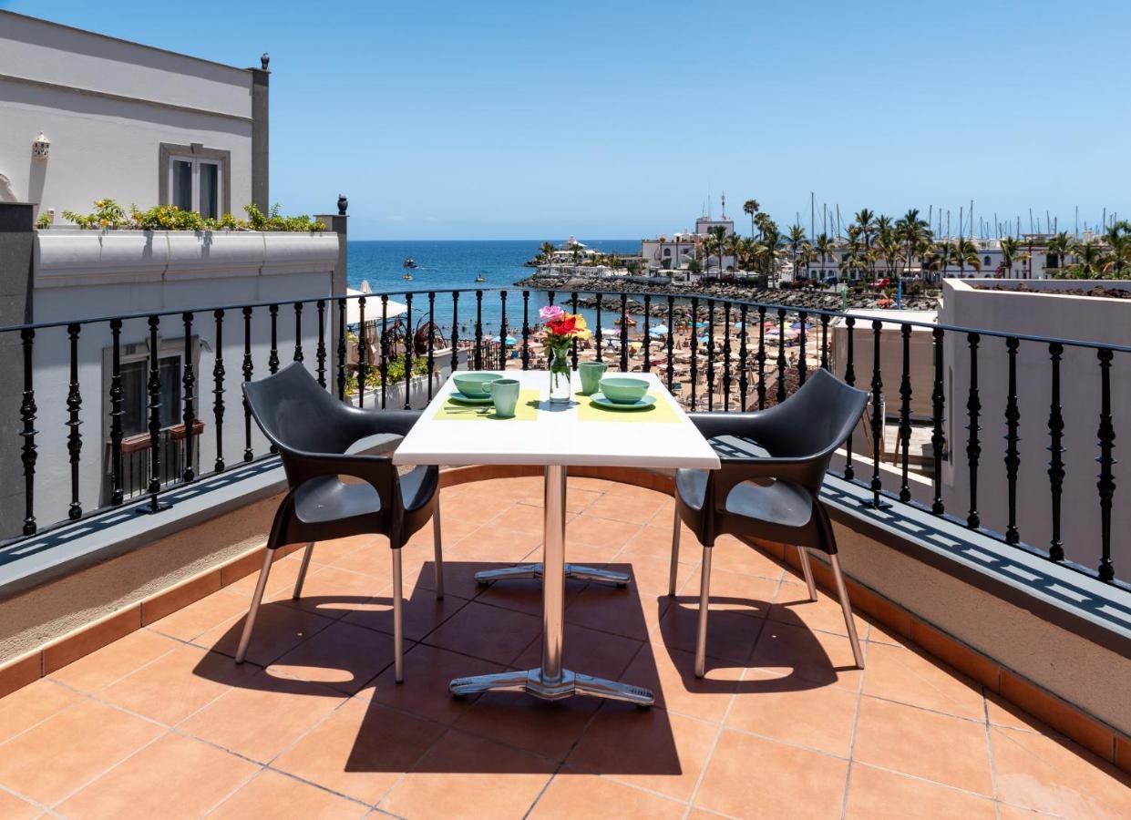 Edificio Playa Apartment Puerto De Mogan Luaran gambar